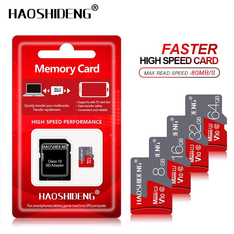 Настоящее Качество, карта Micro SD, 4 ГБ/8 ГБ/16 ГБ/32 ГБ/64 Гб/128 ГБ, карта памяти, класс 10, флеш-карты TF, мини-карта, карта памяти