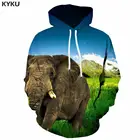 3d толстовки худи с изображением слона Для мужчин с рисунками из мультфильмов, с капюшонами, Повседневное пейзаж толстовка с капюшоном с принтом облаков, Звездные войны Боба Фетт горный 3d одежды в стиле 