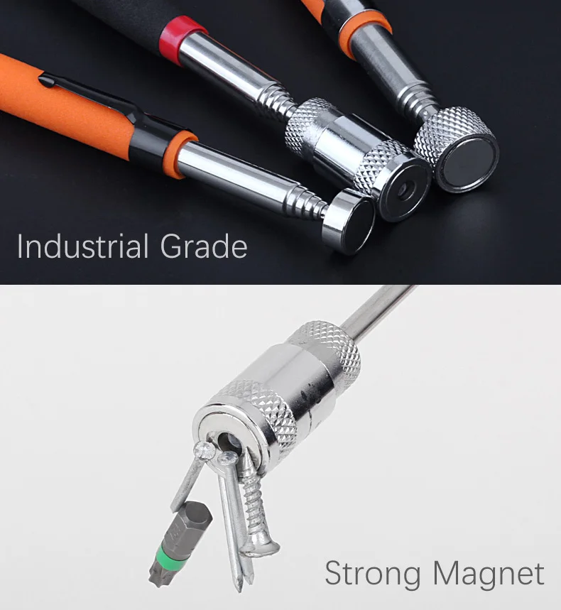2 to 10 LB LED Telescopic Magnetic Pick-Up Tools Grip Extendable Pickup Rod Long Reach Pen Handy Tool for Picking Up Nuts | Инструменты