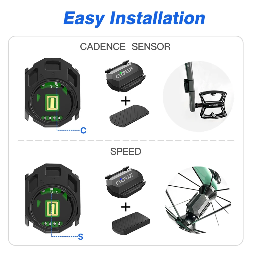 CYCPLUS беспроводной датчик скорости и частоты вращения педалей ANT + Bluetooth Аксессуары