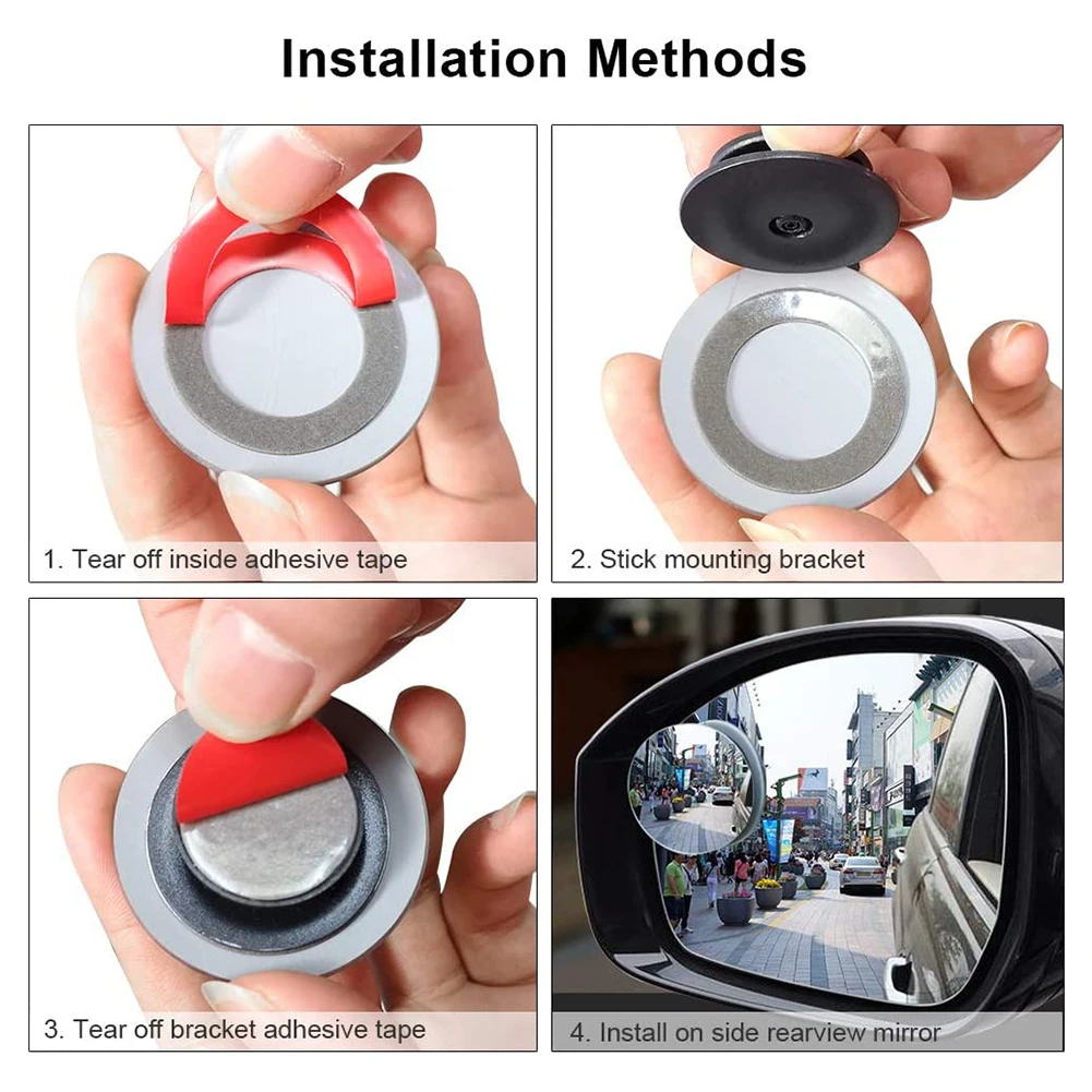 

2Pcs Blind Spot Mirror Round Rearview Convex Side Mirrors for Cars SUV Truck Van Rearview Mirrors