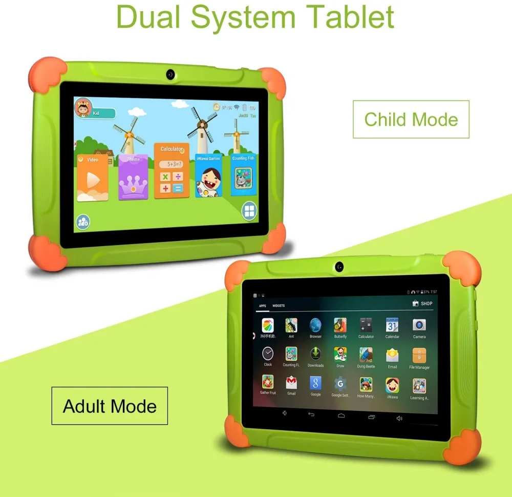 Детский планшет XGODY французский Android сенсорный 8 1 7 дюймов HD силиконовый чехол USB