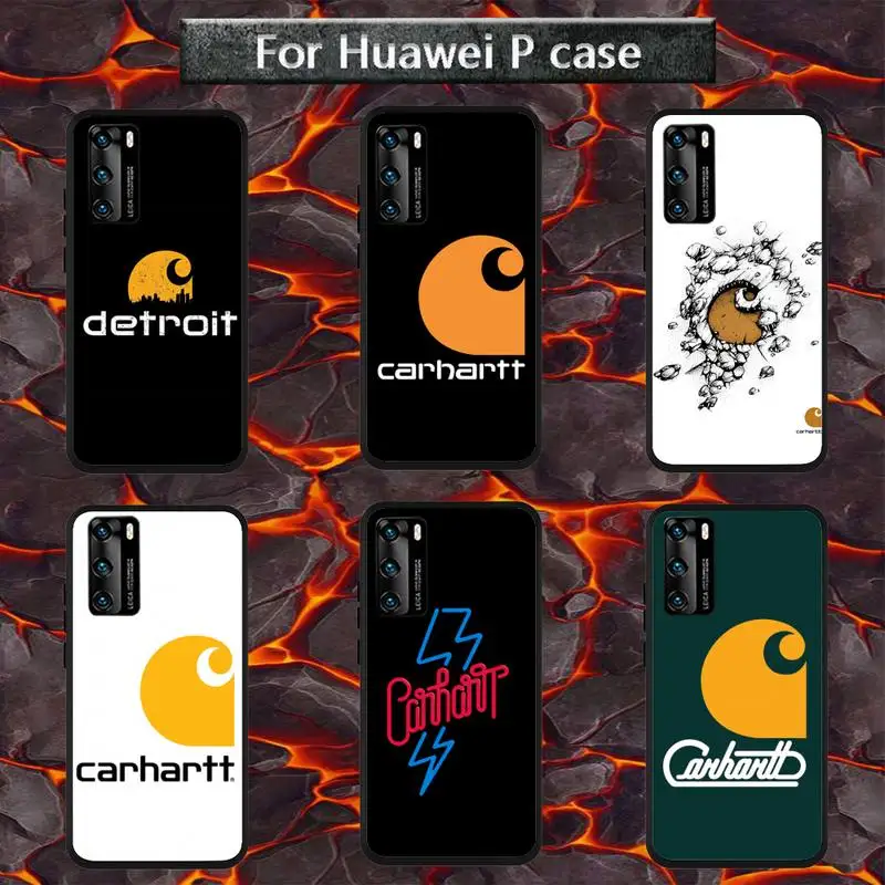 

Famous Brand Carharttes Phone Case For Huawei P40 30 20 Pro Lite P Smart Z 2020 Nova 5T Coque Cover