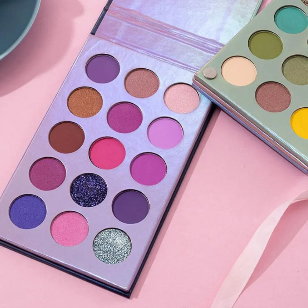 

60 Colors Glazed Eyeshadow Palette Sparkling Glitter Blendable Palette Combination With 4 Layers Eye Shadows For Makeup