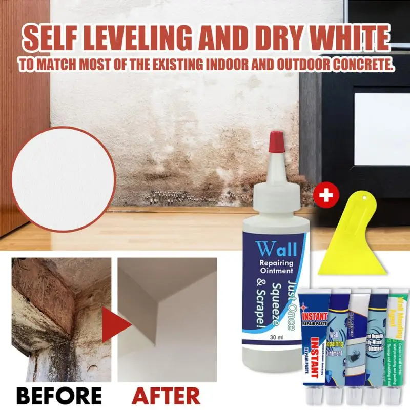 

Восстанавливающий Крем для стен, водостойкая паста для мгновенного ремонта, простая изоляция отверстий или трещин, инструмент для ремонта ...