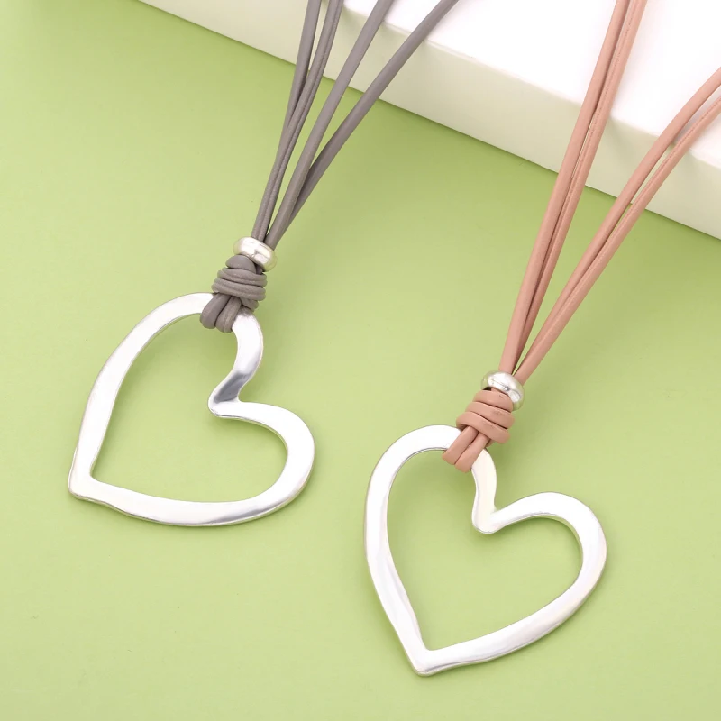 Ожерелье с подвеской в виде сердца для женщин ожерелье ручной работы из