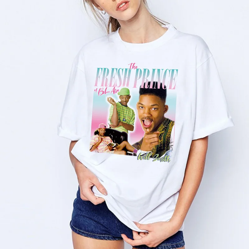 

Die Frische Prinz von Bel-Luft t-shirt frauen sommer lustige graphic tees Werden Smith koreanische kleidung kurze frauen t-shirt