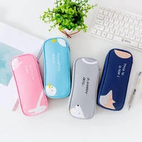 korean pouch version of the new student multi functional pencil case stationery box simple cartoon large capacity pencil case