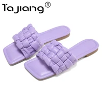 ta jiang summer womens sandals fashion metal decoration flip flops ladies beach flat flip flops sandals t0100