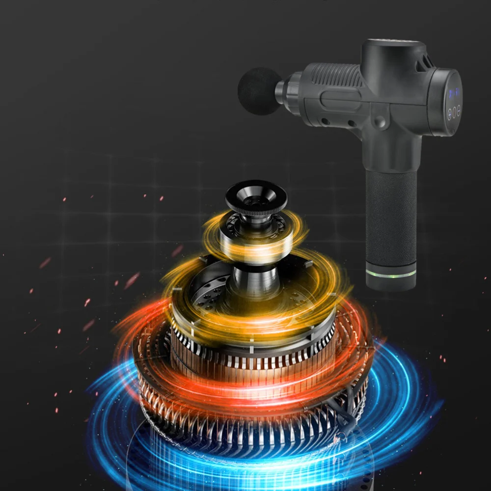 

1 Set Carbon Fiber Fascia Massager Muscle Relaxation Massager Vibration Fitness Equipment for Fitness Lover Friends with AU Plug