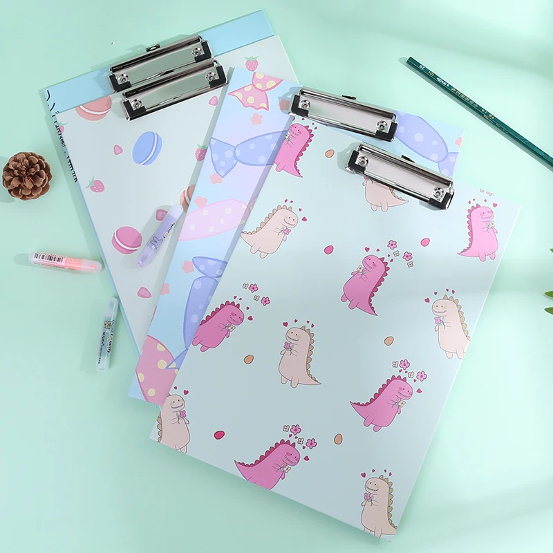 Dinosaur Drawing Clip Board Folder A4 Paper Clipboard Holder Hanging Plate Writing Pad Clamp Student Office Stationery Sketch | Канцтовары