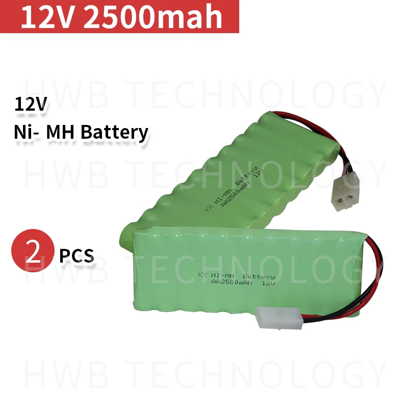 2X Новый оригинальный AA Ni MH 12V 1800mAh аккумуляторная батарея с вилками Бесплатная