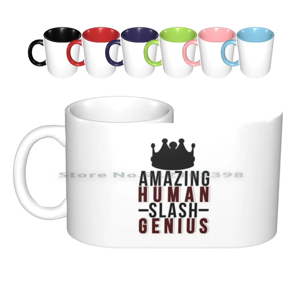 

Amazing Human / Genius Ceramic Mugs Coffee Cups Milk Tea Mug B99 Brooklyn Nine Nine Heist Halloween Heist Creative Trending