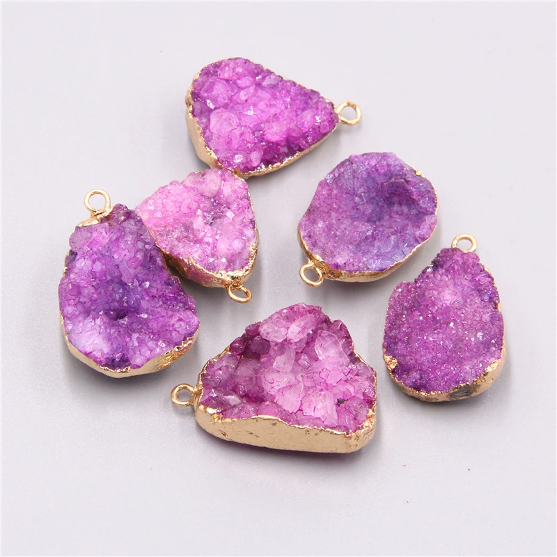 Для женщин натуральные Агаты медальон из друзы камень каменный натуральный