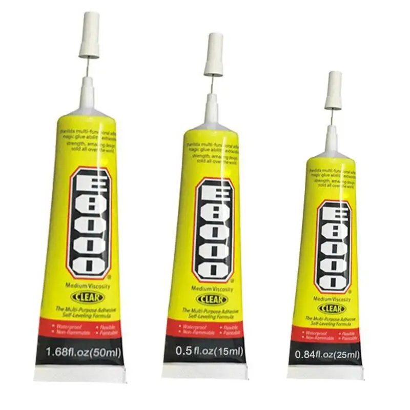 

1Pcs New E8000 Strong Powerful Liquid Glue Super Sealant Clear Adhesive Rack Screen Jewelry Maintenance Leather Stationery S7F5