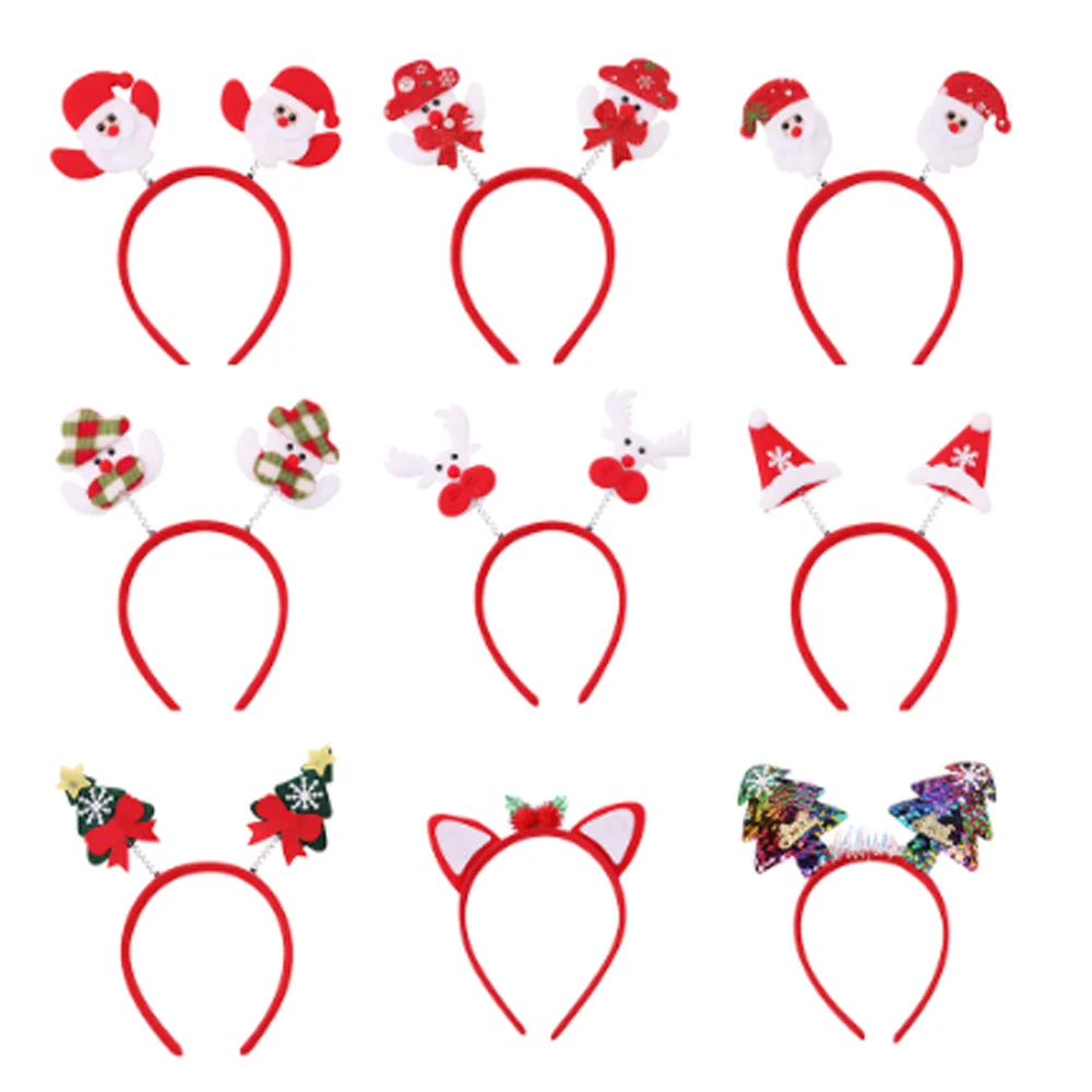 AHB 1 шт. Рождественская повязка на голову блестящие поролоновые весенние рожки
