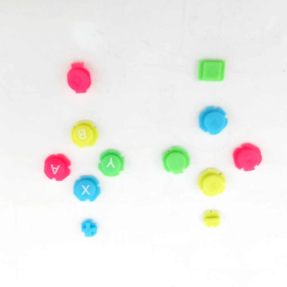 

50sets Colorful ABXY Directions Keys Plastic Buttons Joystick for Switch NS NX Controller for Joy-con Left Right Controller