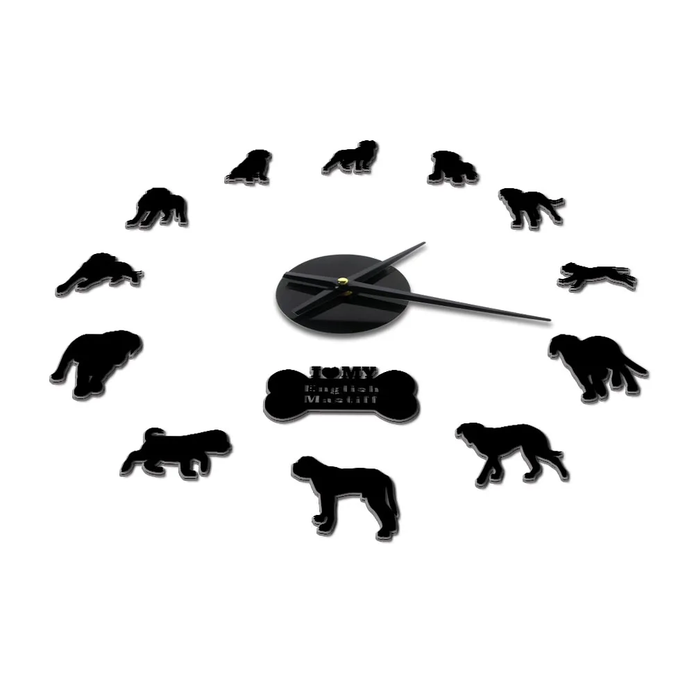 Современные настенные кварцевые часы 3D сделай сам с изображением английского