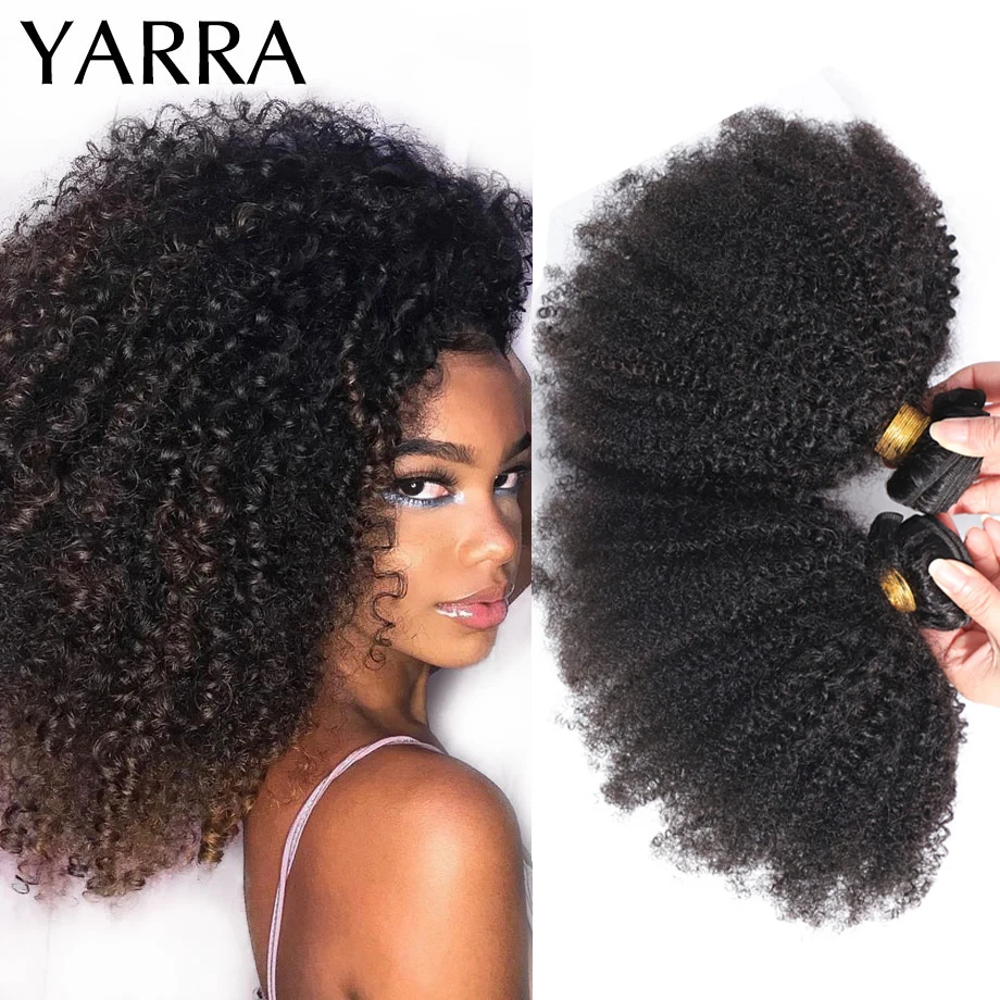

Mongolian Afro Kinky Curly Bundles 3/4 Pcs 4b 4c Afro Kinky Curly Human Hair Bundles Hair Extensions Wholesale Hair Vendor Yarra