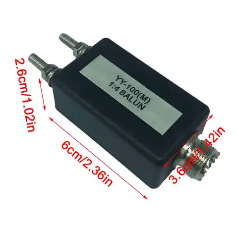 100 Вт 1:4 HF Коротковолновая антенна Balun QRP Mini Baluns M Тип интерфейса частоты