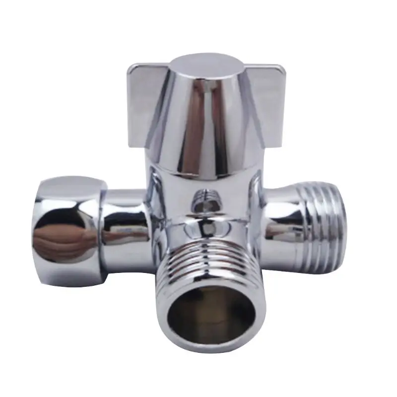 

Metal Three-way Water Diverter Connector Shower Diverters Water Separator Faucet Splitter Valve