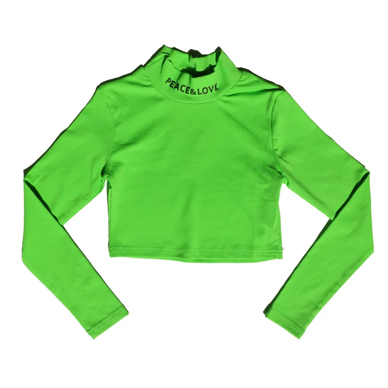 green tops Танцевальные костюмы в стиле хип-хоп для девочек, топы розового и зеленого цвета, штаны в стиле хип-хоп, танцевальная одежда в стиле джаз уличный, Детская современная танцевальная одежда для сцены, одежда для рейва DQS3419 - Цвет: green tops