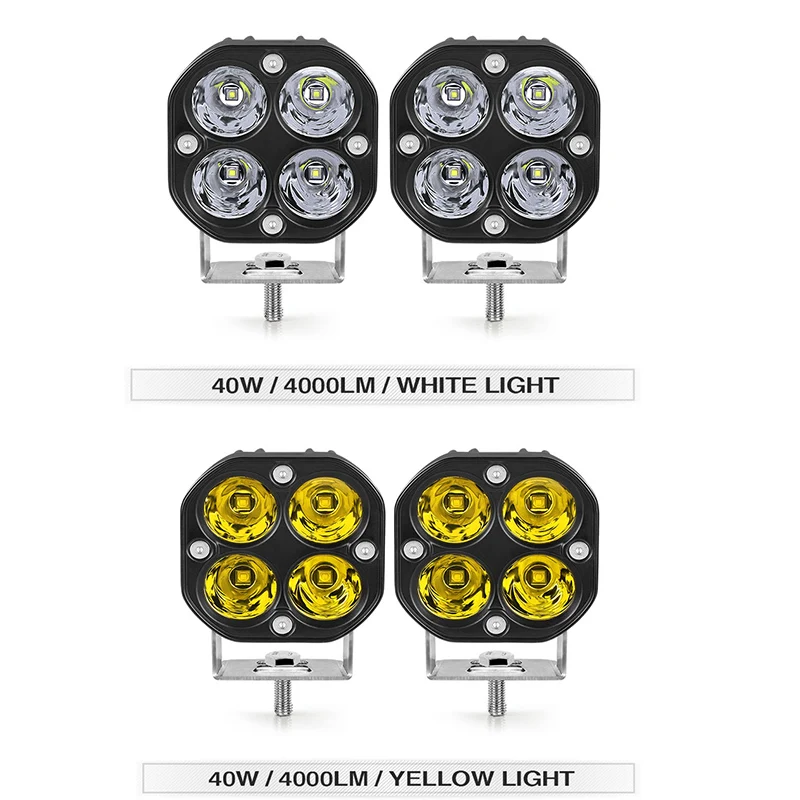 Светодиодный светильник ы рабочий 3 дюйма 40 Вт 6000 К пятно луча рабочие лампы для