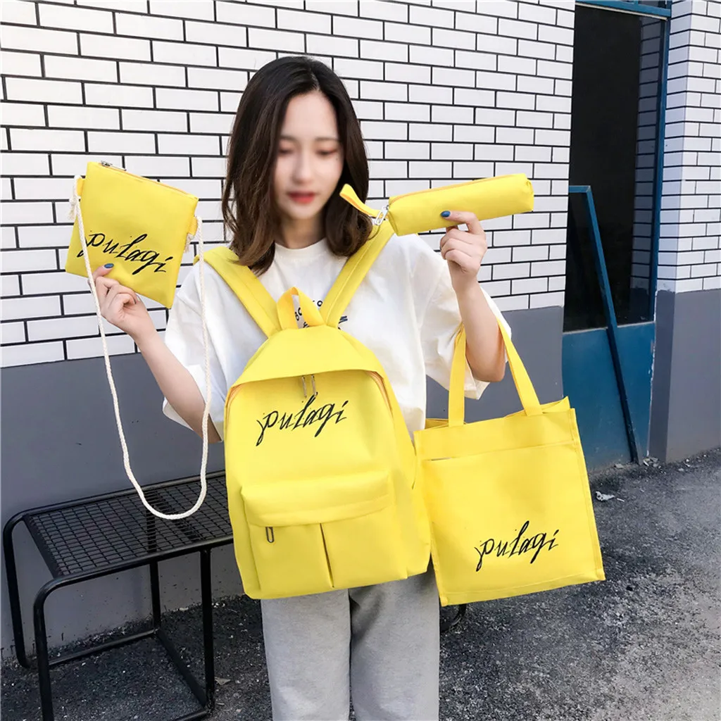 Женские сумки MOLAVE Модный женский Рюкзак Студенческая сумка четырехкомпонентные