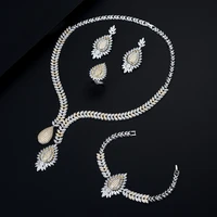 be 8 brilliant cubic zirconia dubai bridal jewelry 4pc set nigerian wedding jewelry accessory sets with factory price s464