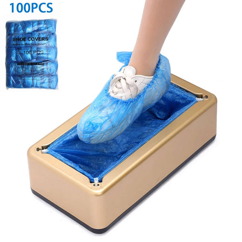 

Automatic Shoes Cover Machine Waterproof Over Shoes Dispenser Portable Hand-Free Machine for Home Office Supermarket Factory