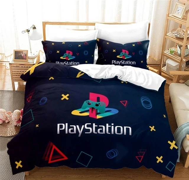 3d Playstation Постельное белье мальчиков Стёганое одеяло крышки красный пододеяльник