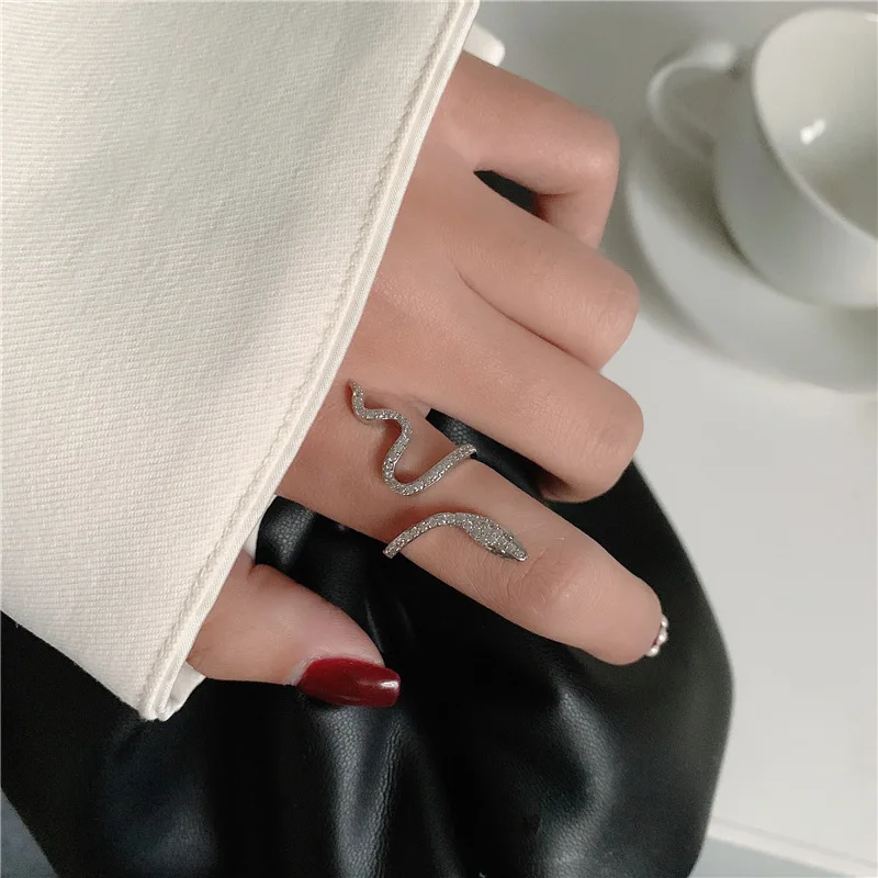 Кольцо женское винтажное металлическое кольцо в стиле хип-хоп панк цвет серебро