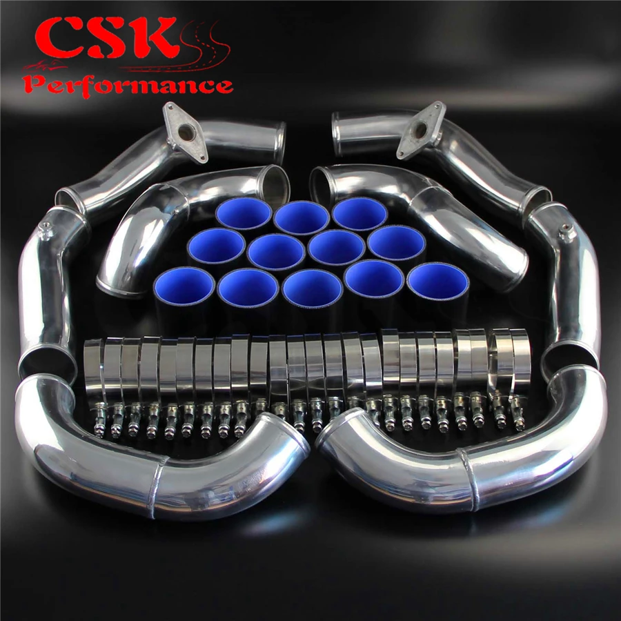 Гоночный турбо интеркулер Трубопроводный комплект Подходит для Nissan GT-R R35 VR38DET VR38