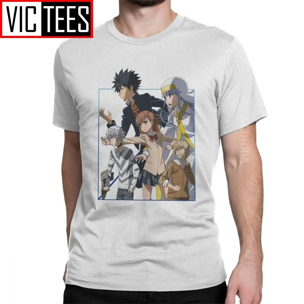 A Certain Magical Index Toaru Kagaku No Railgun T Shirt Men Cotton Humor Tshirt Manga Japan Anime Unique