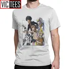 Футболка с определенным магическим индексом тоару кагаку, без железного оружия, Мужская хлопковая футболка с юмором, Уникальная японская аниме футболка с мангой