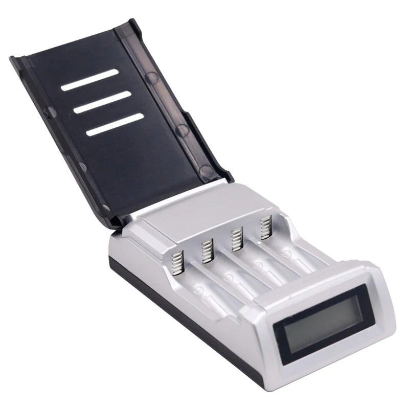 Зарядное устройство универсальное 4 слота ЖК-дисплей умное интеллектуальное