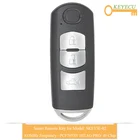 Пульт дистанционного управления KEYECU для Mazda 3 6 2012-2017, брелок 3 кнопки-433 МГц-PCF7953P HITAG PRO 49 Chip-Модель: SKE13E-02