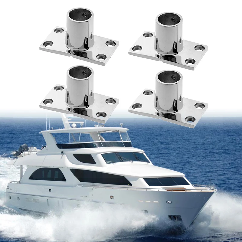 4 шт. фитинг для ручного рельса прямоугольная нержавеющая сталь 90 градусов 316 1