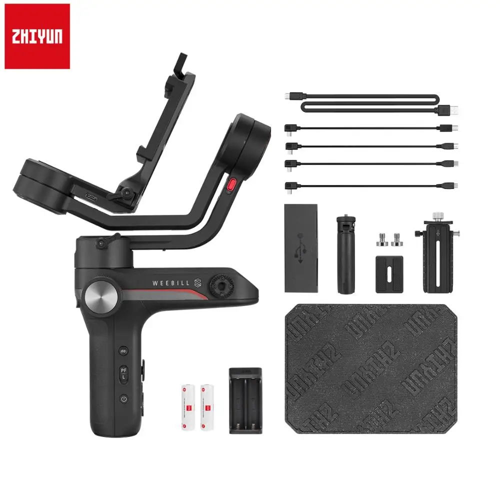 Zhiyun Weebill S 3-х осевая передача изображения стабилизатор для sony Canon беззеркальных Камера OLED Дисплей портативный монопод с шарнирным замком новое поступление