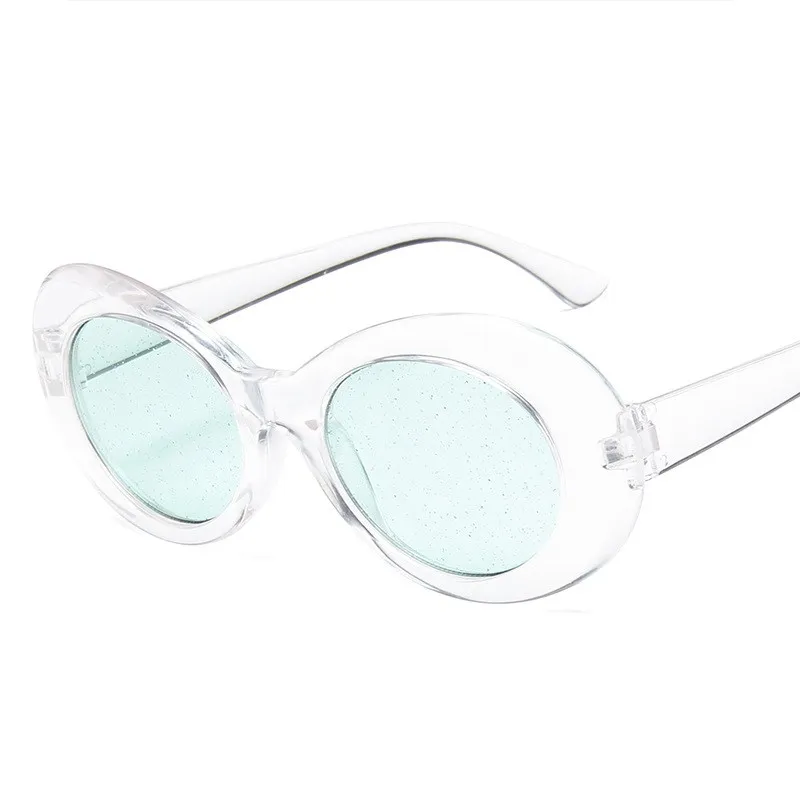 

Clear Green Round Fashion Women And Men Sunglasses Plastic Retro Men Sunglasses Fashion New Yellow Glasses Uv400