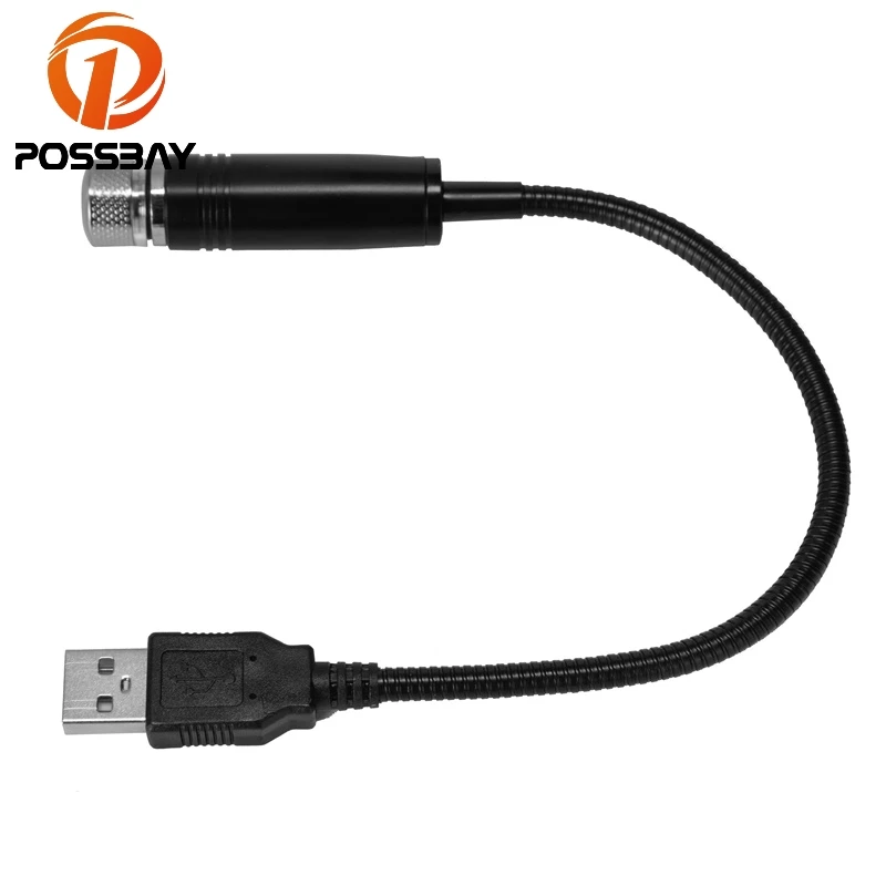 

Автомобильная светодиодная Звездная лампа POSSBAY с USB, звездное небо, звезсветильник жектор, автомобильная лампа, светодиодный окружающий све...