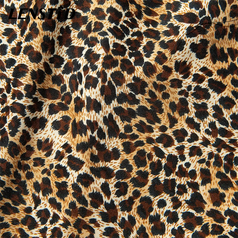 Шорты-карго LENSTID мужские с леопардовым принтом уличная одежда в стиле Харадзюку