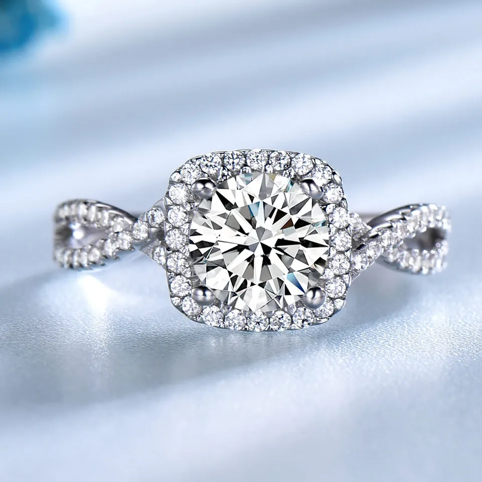 

UMCHO 9K gold White Cubic Zirconia Customized Rings