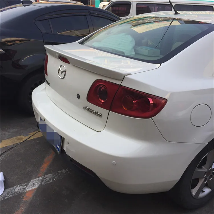 Спойлер для MAZDA 3 2006-2013 высокое качество АБС-пластик цвет праймера заднего крыла