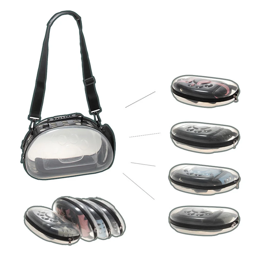 Переносная Складная прозрачная сумка для собак и кошек переноски через плечо