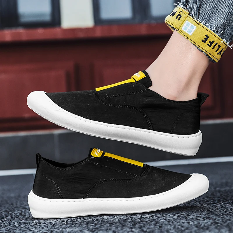 

Men's Cloth Shoes Korean Version Fashion Breathable Sports Casual Student Canvas Shoes Ins Board Shoe Male Shoes 2021 Hot Sale