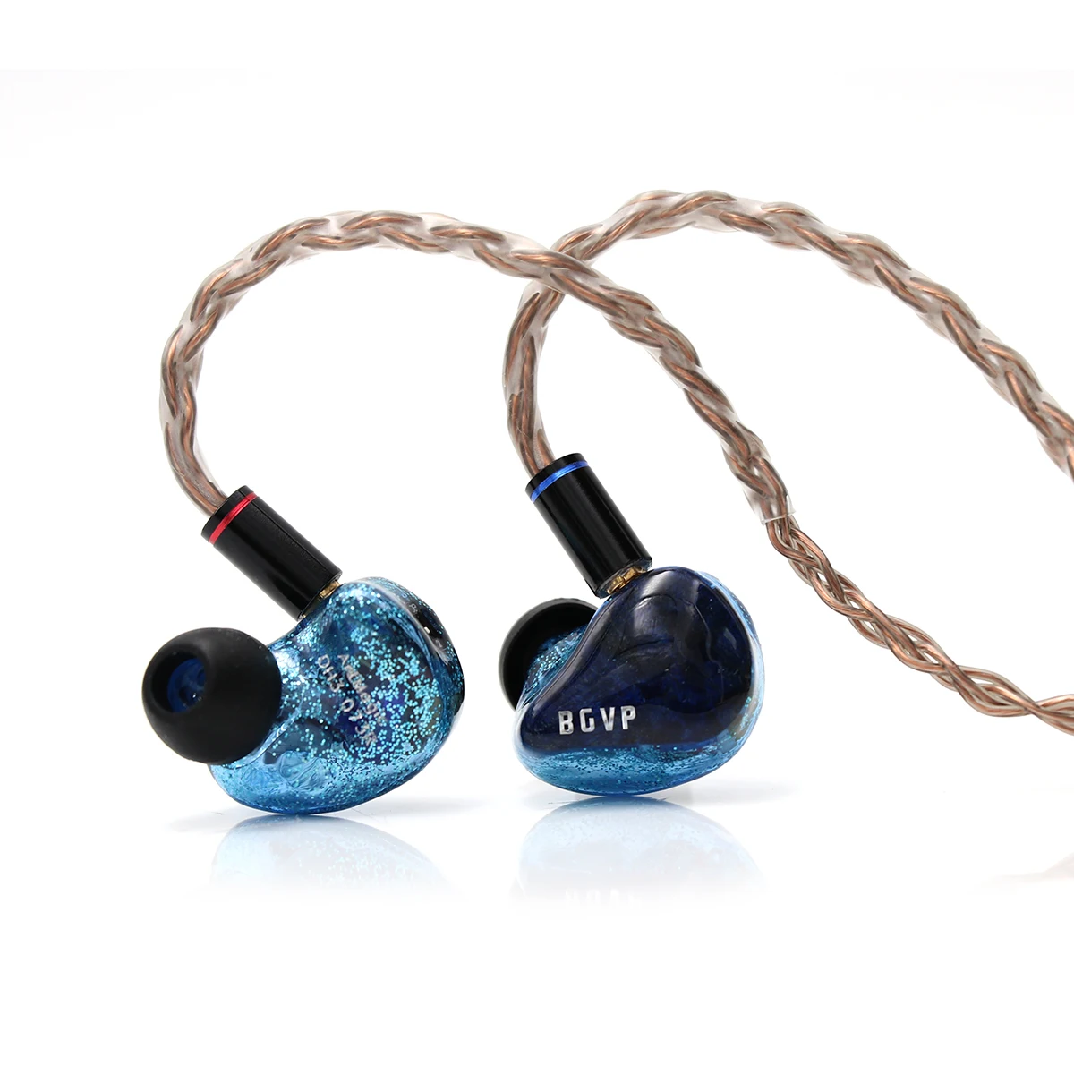 BGVP DH3 Blue BGVP DH3 1DD+ 2BA Гибридный тройной драйвер внутриканальные мониторы со съемным MMCX кабелем для аудиофилов - Цвет: BGVP DH3 Blue