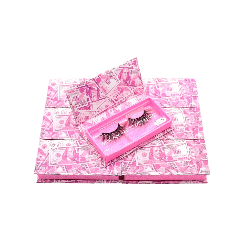 

Розовый доллар прямоугольная коробка для упаковки ресниц оптовая продажа высококачественные норковые ресницы поставщик Индивидуальная к...