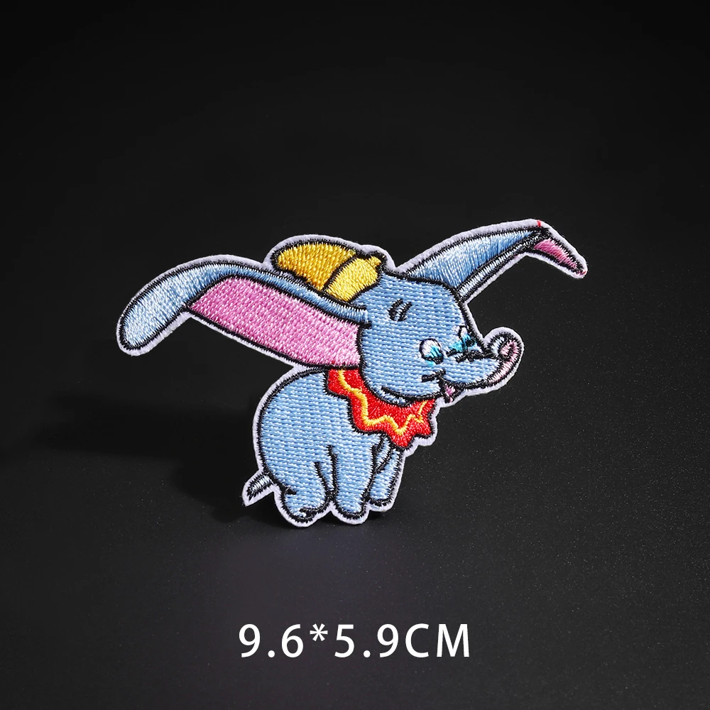 N3-BT5092 Мультфильм Dumbo нашивки со слонами клеящиеся утюгом украшения Мой сосед Тоторо ткань аппликации 3D Diy милое крыло свободы не лицо значки - Цвет: N3-BT5092