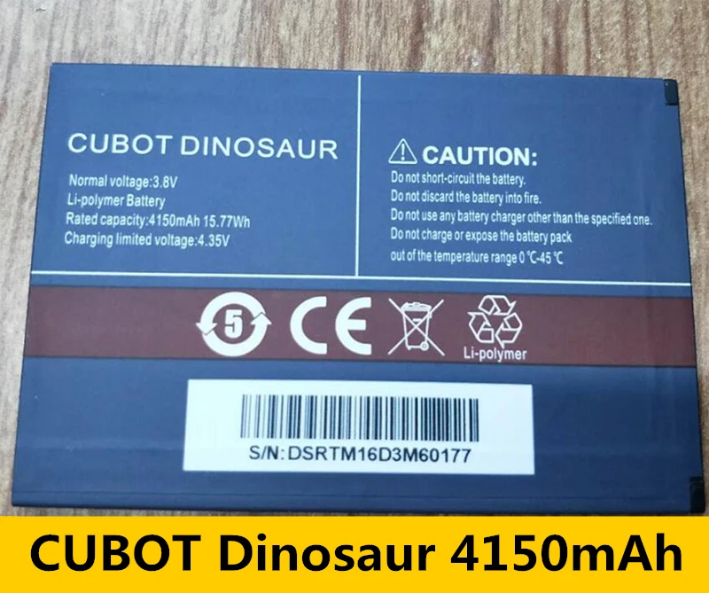 

CUBOT Dinosaur Battery 4150mAh New Original Batteries For Cubot Note S Cell Phone